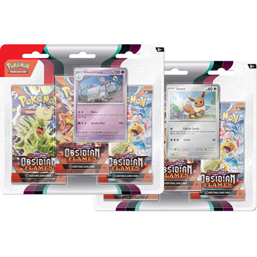 Pokemon TCG: Scarlet & Violet - Obsidian Flames - Triple Blister - 2 Set