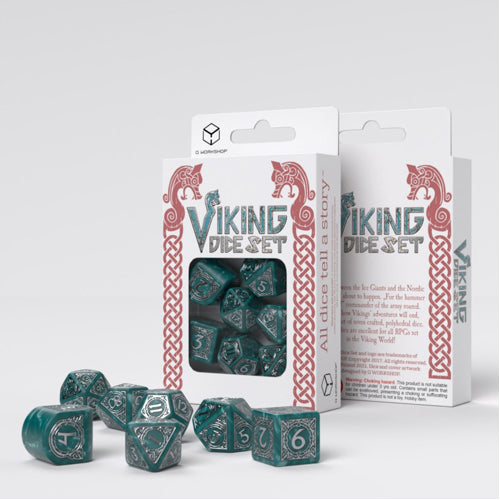 Q-Workshop Viking RPG Dice Set Mjolnir