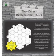 Dry Erase Dungeon Tiles: White 6" Hexagon (33 per pack)