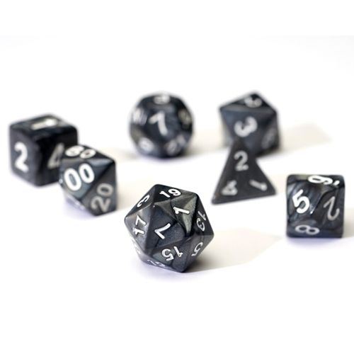 Pearl Charcoal Grey Poly Set
