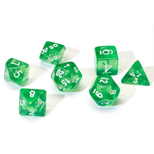 Translucent Green Poly Set