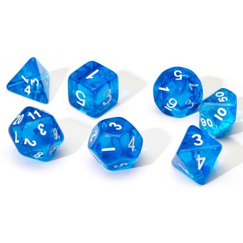 Translucent Blue Poly Set