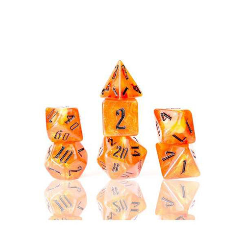Fire Nebula Poly Set - Sirius Dice