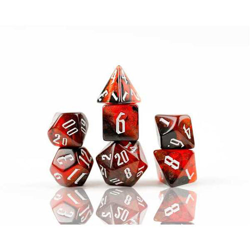 Cherry Nebula Poly Set - Sirius Dice
