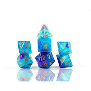Cerulean Nebula Poly Set - Sirius Dice