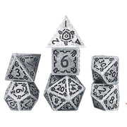 Illusory Metal Silver Poly Set - Sirius Dice