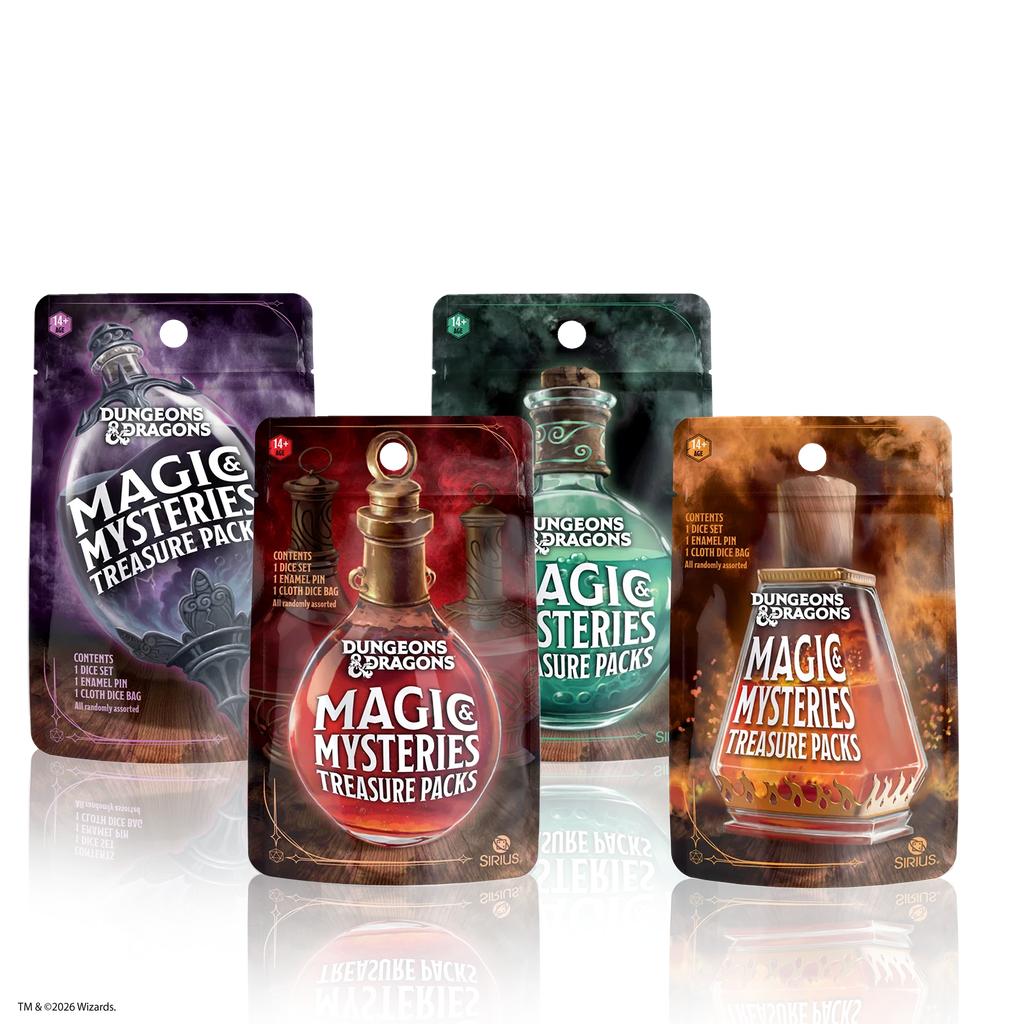 Dungeons & Dragon: Magic and Mysteries Treasure Pack With Refillable Display