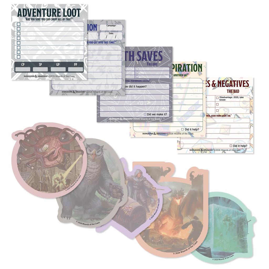 Dungeons & Dragons: Sticky Notes - Loot, Stats and Sessions
