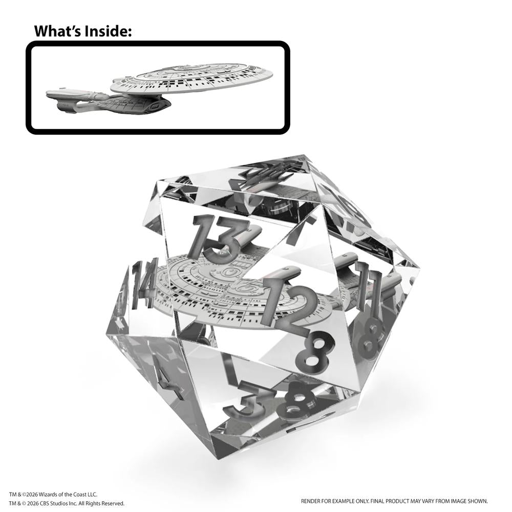Sirius Dice: Magic The Gathering Star Trek: USS Enterprise 55mm Spindown D20