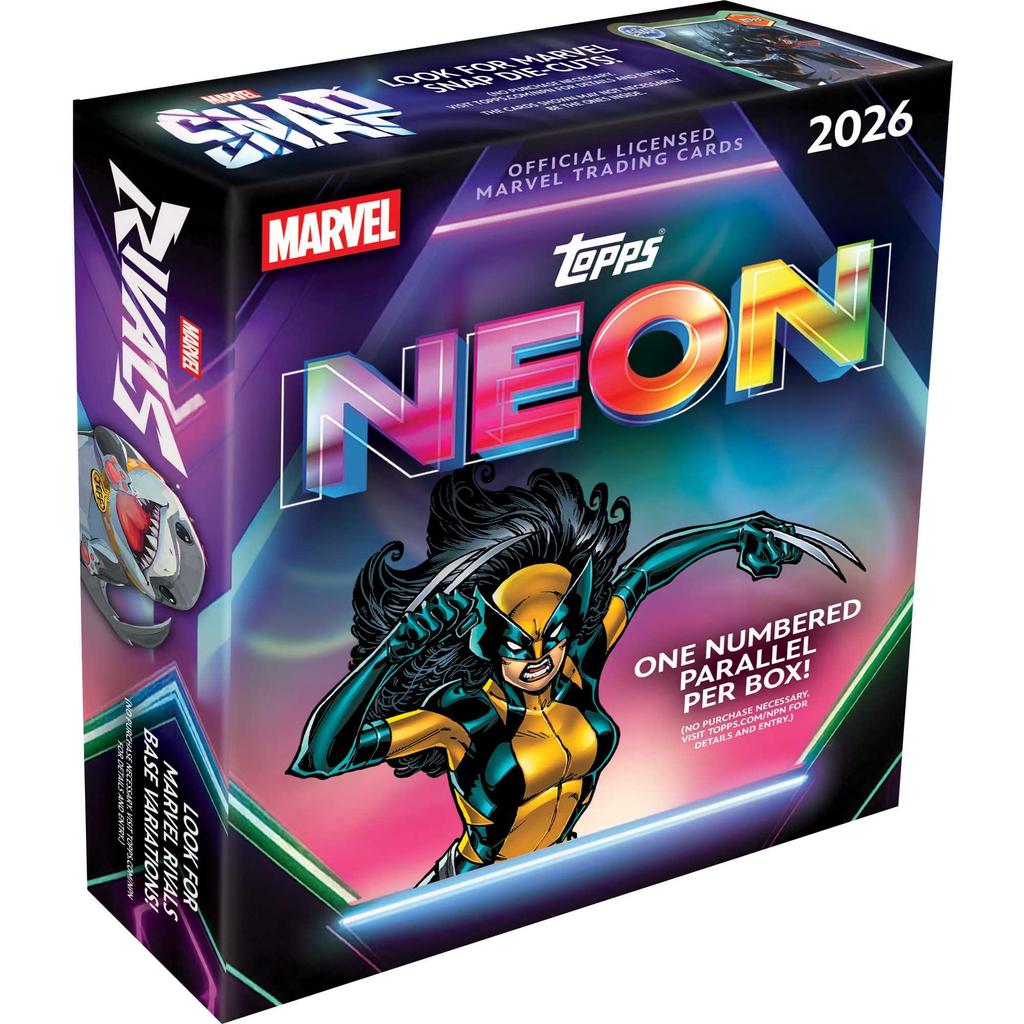 Topps Marvel 2026 Neon Mega Box