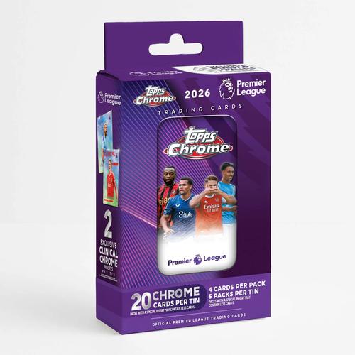 Topps Chrome Premier League Tin 2026