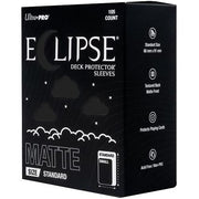 Eclipse Matte Standard Deck Protector Sleeves: Jet Black (105ct)