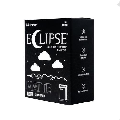 Eclipse Matte Standard Deck Protector Sleeves: Arctic White (105ct)