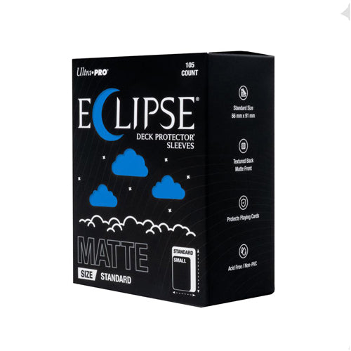 Eclipse Matte Standard Deck Protector Sleeves: Pacific Blue (105ct)