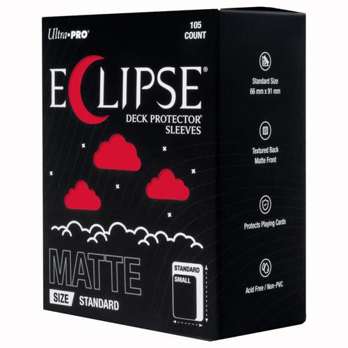 Eclipse Matte Standard Deck Protector Sleeves: Apple Red (105ct)