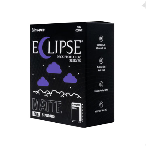 Eclipse Matte Standard Deck Protector Sleeves: Royal Purple (105ct)