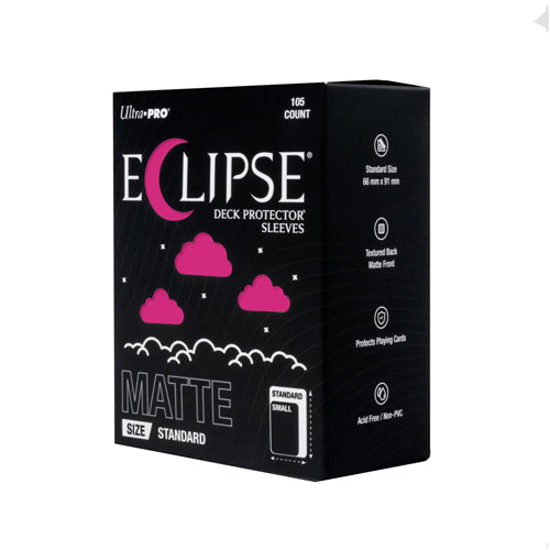 Eclipse Matte Standard Deck Protector Sleeves: Hot Pink (105ct)