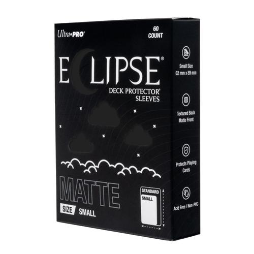 Eclipse Matte Small Deck Protector Sleeves: Jet Black (60ct)