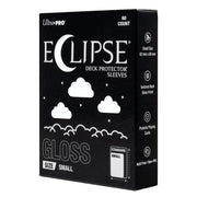 Eclipse Gloss Small Deck Protector Sleeves: Arctic White (60ct)