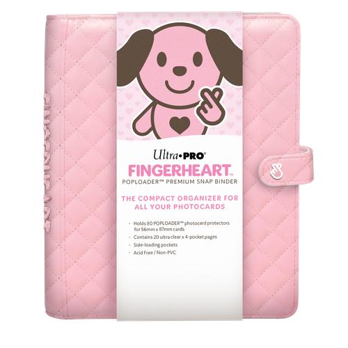 Ultra Pro: Fingerheart Blush 4-Pocket Poploader Premium Snap Binder