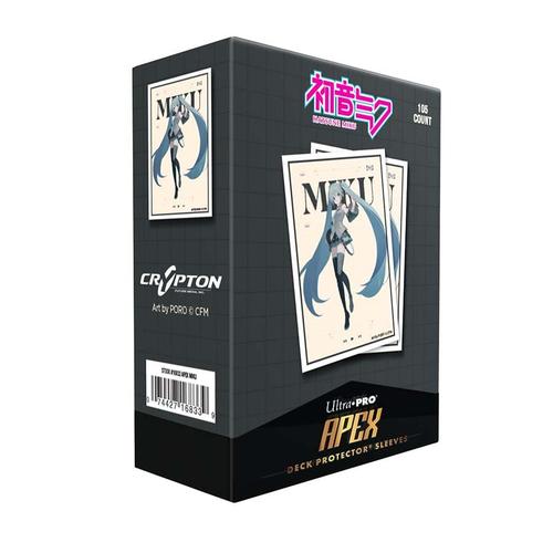 Ultra Pro: Hatsune Miku Retro Soundscapes - Hatsune Miku 105ct Apex Deck Protector Sleeves