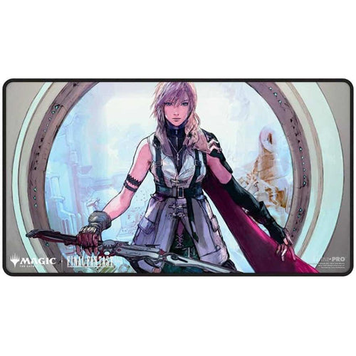 Magic: the Gathering - Final Fantasy Black Stitched Playmat Premium W