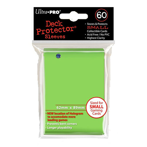Small Lime Green Deck Protector Sleeves
