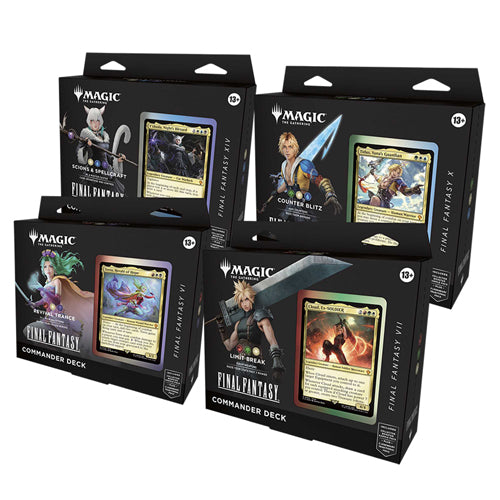 Magic: The Gathering - Final Fantasy Commander Deck - 4 Set
