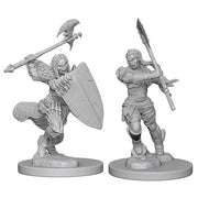 Pathfinder RPG: Deep Cuts Unpainted Miniatures: Half-Orc Female Barbarian (Wave 1)