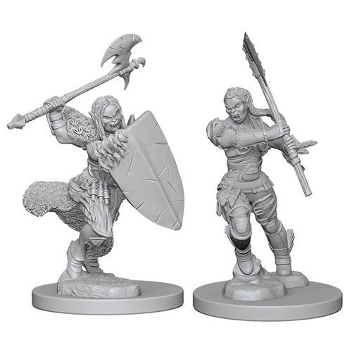 Pathfinder RPG: Deep Cuts Unpainted Miniatures: Half-Orc Female Barbarian (Wave 1)