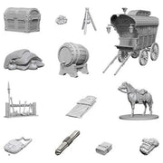 Dungeons & Dragons: Nolzur's Marvelous Unpainted Miniatures: Adventurer's Campsite (Wave 4)