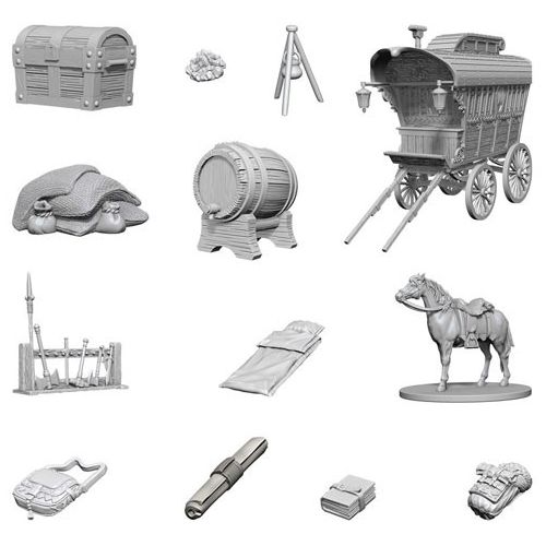 Dungeons & Dragons: Nolzur's Marvelous Unpainted Miniatures: Adventurer's Campsite (Wave 4)