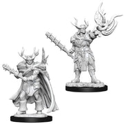 Pathfinder Deep Cuts Unpainted Miniatures (W10) - Male Half-Orc Druid