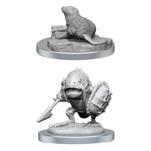 D&D Nolzur’s Marvelous Unpainted Miniatures (W20): Locathah & Seal