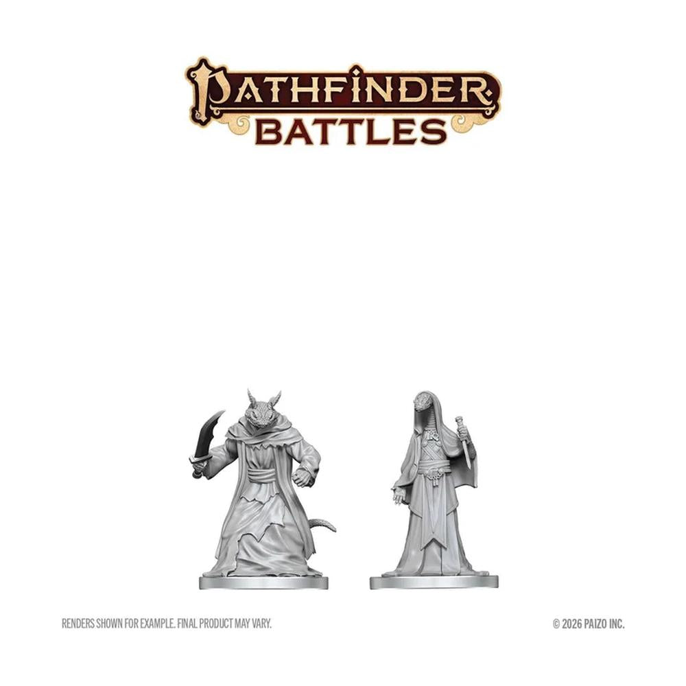 Pathfinder Battles Deep Cuts Unpainted Miniatures: Zyss & Aapoph Serpentfolk