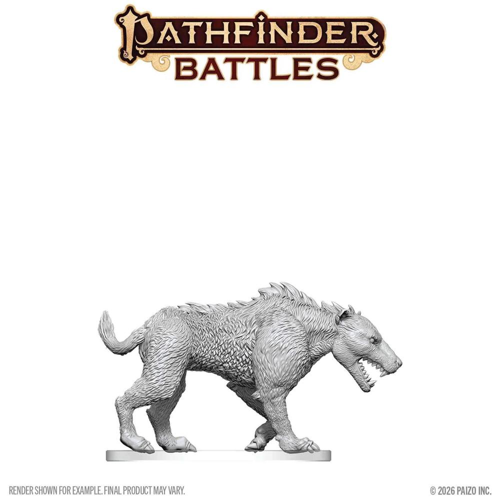 Pathfinder Battles Deep Cuts Unpainted Miniatures: Hyaenodon