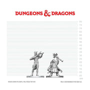 D&D Nolzur's Marvelous Unpainted Miniatures: Tiefling Bard & Dwarf Cleric (W29)