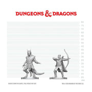 D&D Nolzur's Marvelous Unpainted Miniatures: Elf Ranger & Dragonborn Monk (W29)