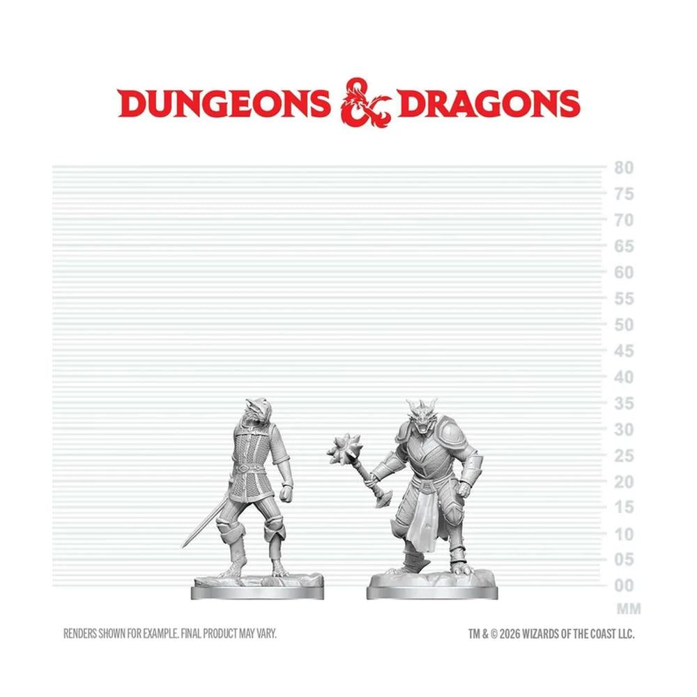 D&D Nolzur's Marvelous Unpainted Miniatures: Dragonborn Paladin & Dragonborn Squire