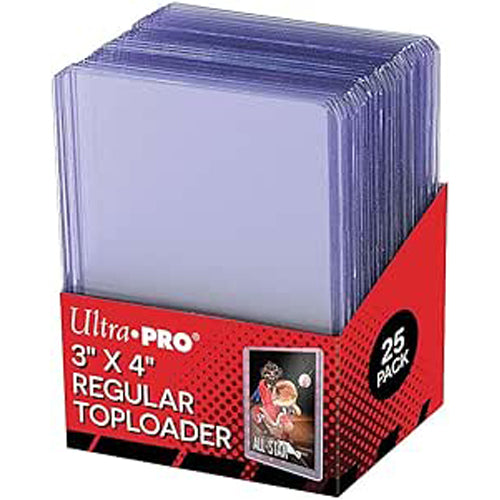 Ultra Pro - 3 x 4 Inch Toploaders Thick Clear Regular 25 Pack