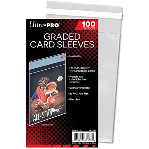 Ultra Pro - Graded Card Sleeves Resealable for PSA 100 Pack
