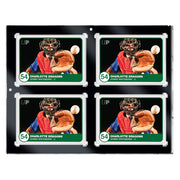Ultra Pro - 130pt 4-Card Black Border UV ONE-TOUCH Magnetic Holder