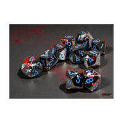 Chessex - Brush D10 10 Dice Set - Dark side/blue