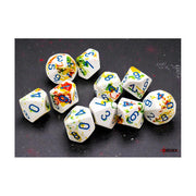 Chessex - Brush D10 10 Dice Set - Breezy/Blue