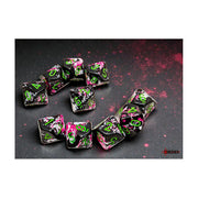Chessex - Brush D10 10 Dice Set - Paintball/Green