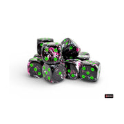 Chessex - Brush 16mm D6 Dice Block - Paintball/Green