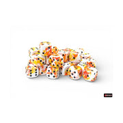 Chessex - Brush 12mm D6 Dice Block - Sunrise/Black