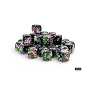 Chessex - Brush 12mm D6 Dice Block - Paintball/Green