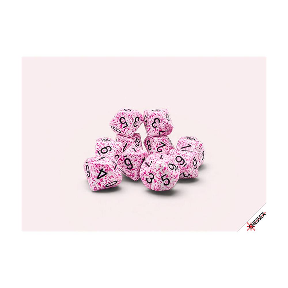 Chessex - Speckled Ten D-10 Set - Pink