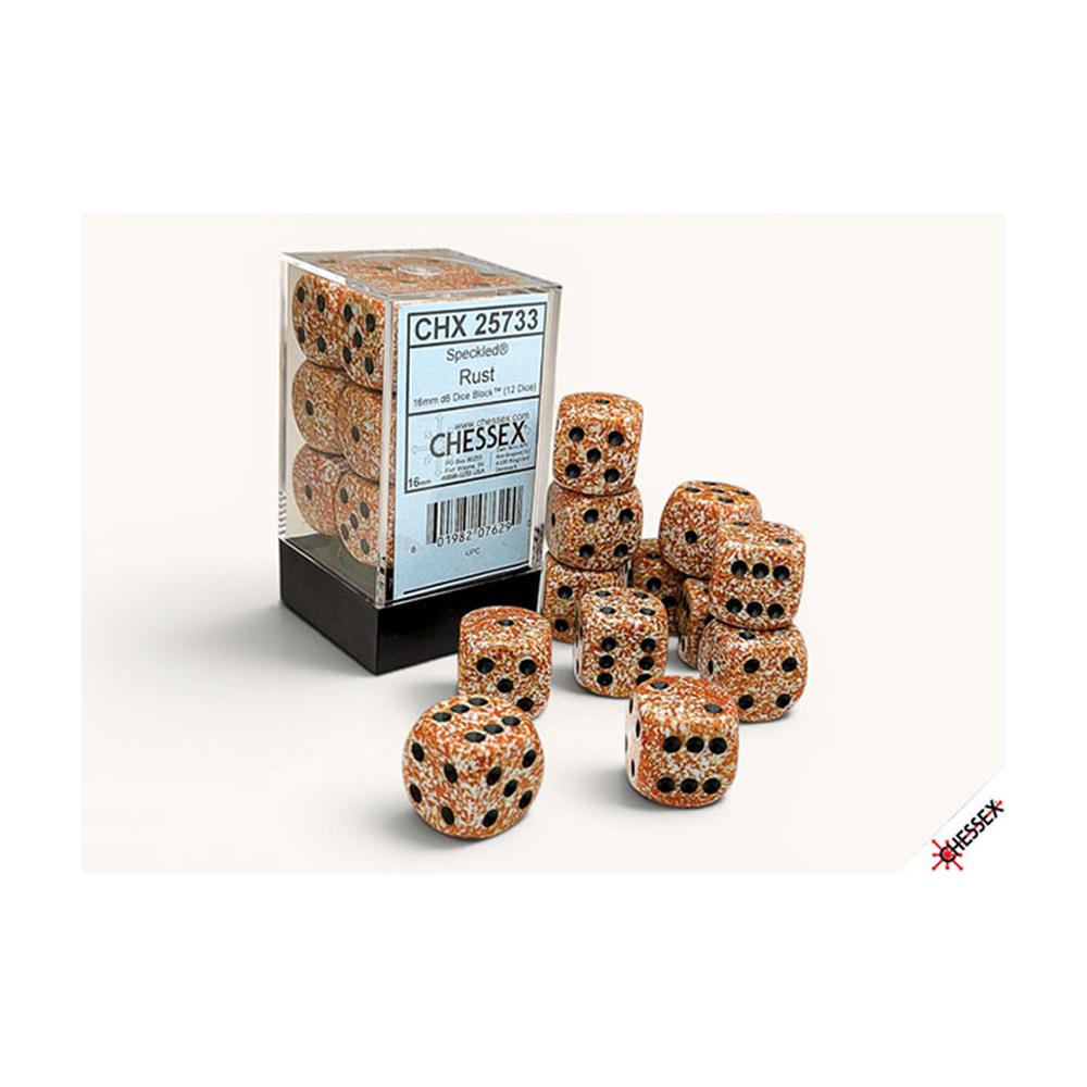Chessex - Speckled 16mm Dice Block - Rust